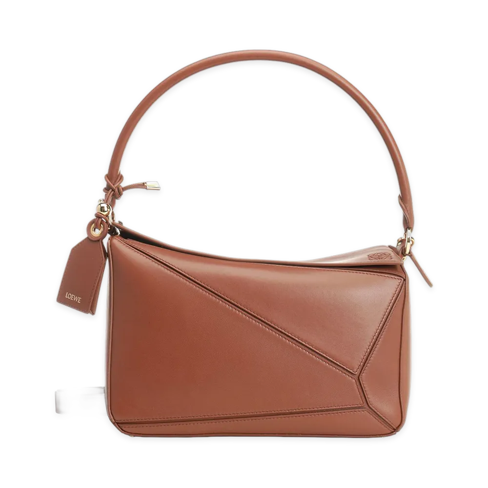LOEWE Women's Puzzle Featherlight Medium Bag "Brown"
