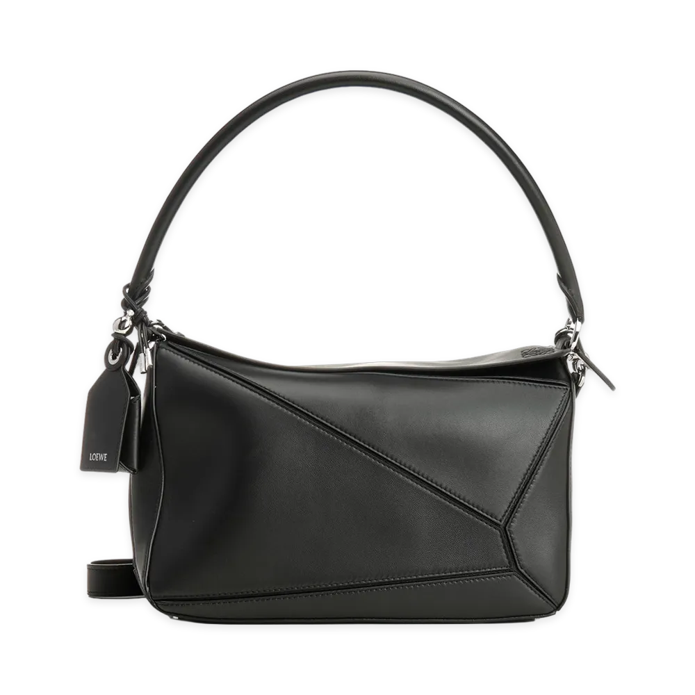 LOEWE Women's Puzzle Featherlight Medium Bag "Black"