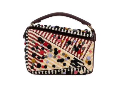 LOEWE Women's Fabric Small Puzzle X Josef And Anni Albers Handbag "Multicolor"