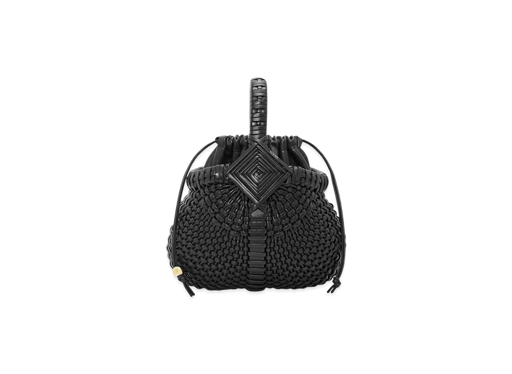 LOEWE Diamond Round Basket Bag Mini "Black"