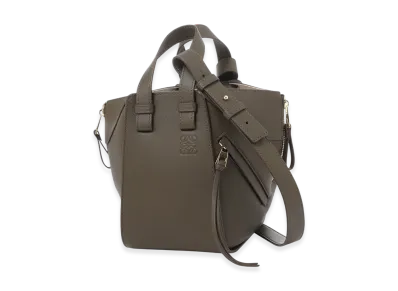 LOEWE Hammock Compact Bag "Dark Khaki Green"