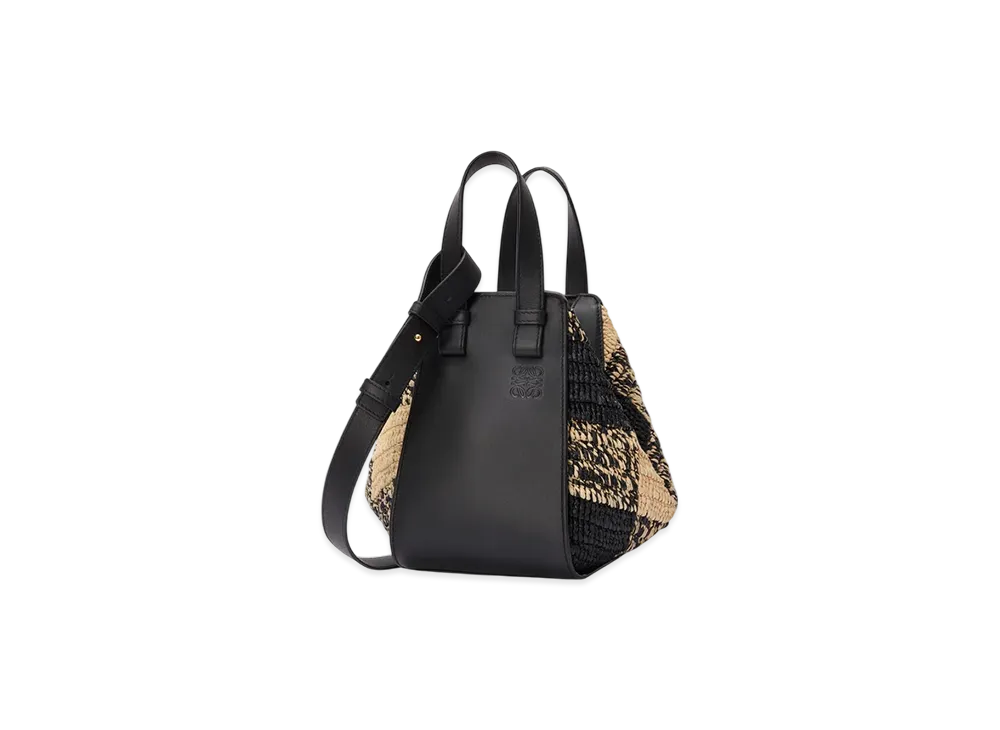 LOEWE Hammock Bag Compact "Natural/Black"