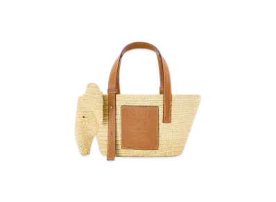 LOEWE Elephant Basket Small "Natural/Tan"