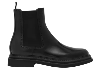DOLCE&GABBANA Brushed Calfskin Ankle Boots "Black"