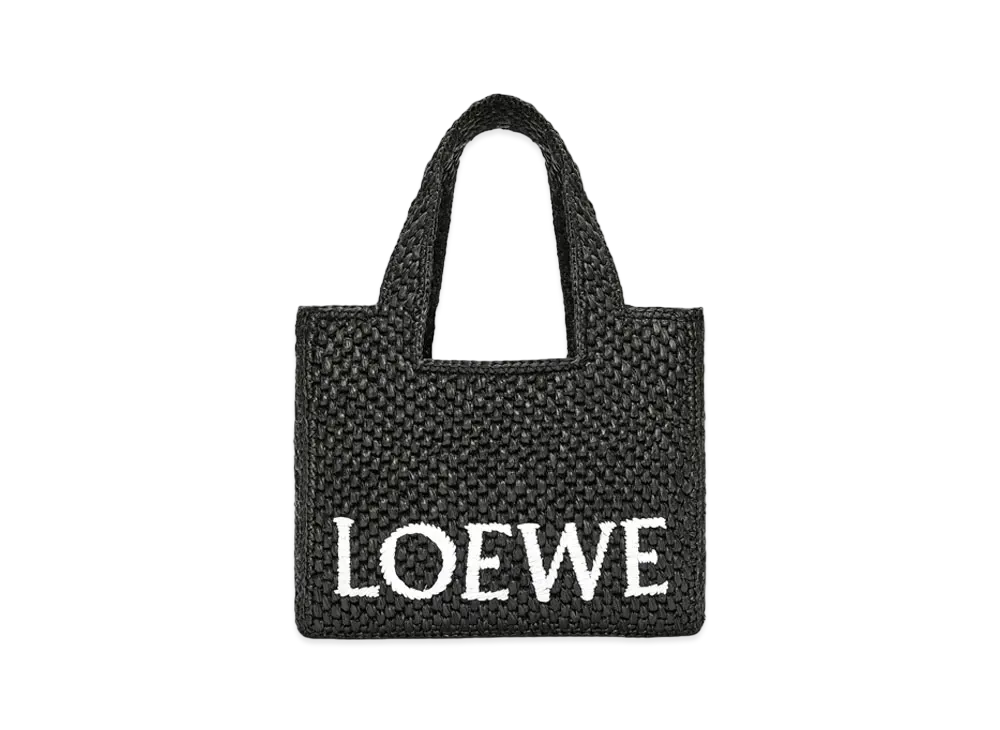 ロエベ フォント トート スモール ラフィア "ブラック" A685B59X01-1100(10869030)