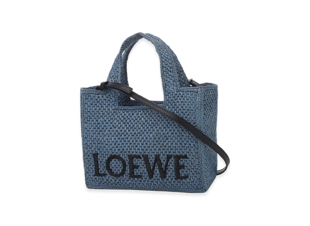 LOEWE Font Tote Small Bag "Light Blue"