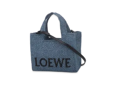 LOEWE Font Tote Small Bag "Light Blue"