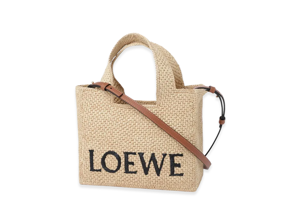 LOEWE Font Tote Small Bag "Natural"