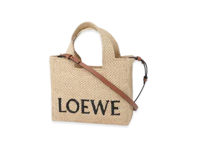 LOEWE Font Tote Small Bag "Natural"