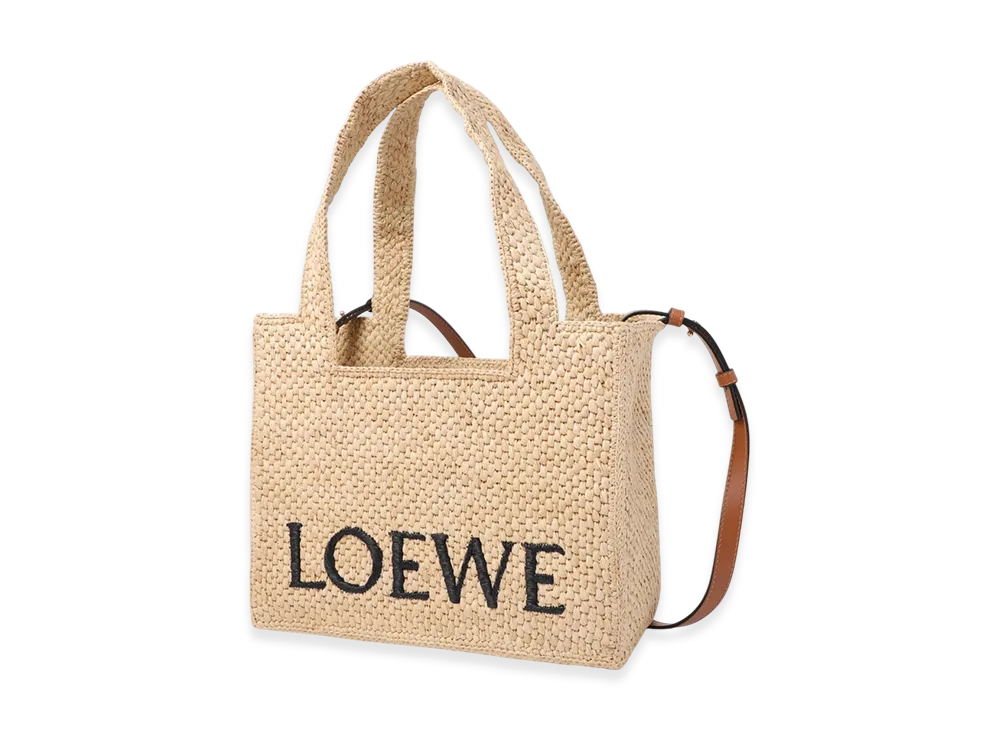 LOEWE Font Tote Medium Bag "Natural"