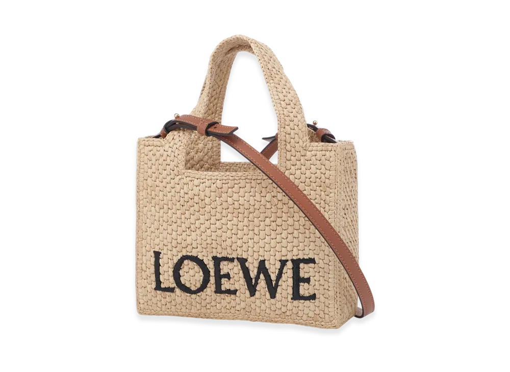 LOEWE Font Tote Mini Bag "Natural"