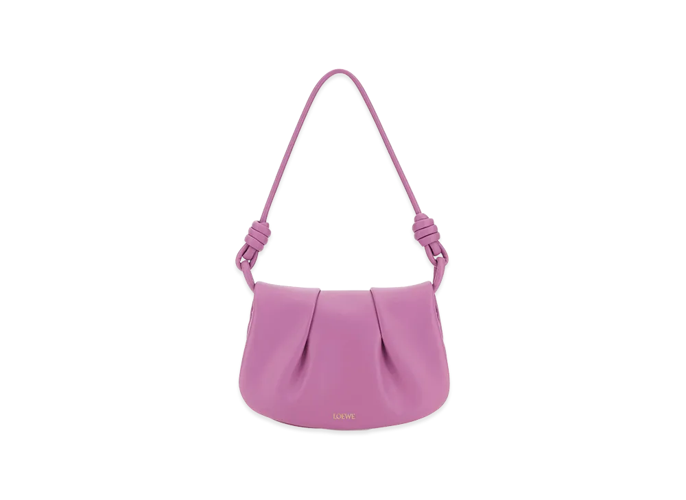 LOEWE Women's Nappa Leather Paseo Shoulder Bag "Lilac"