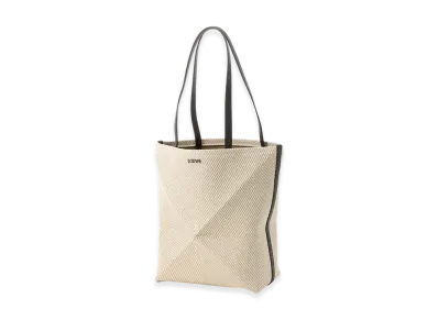 LOEWE Puzzle Fold Tote Medium "Ecru/Natural"