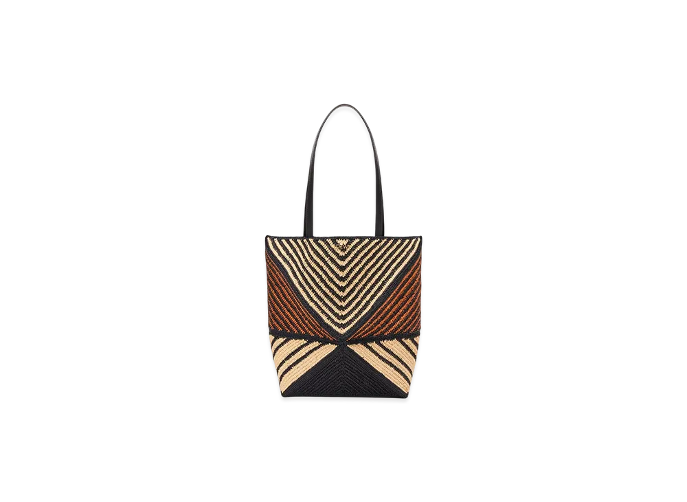 LOEWE Puzzle Fold Tote "Natural/Honey Gold"