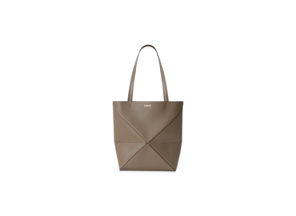 LOEWE Puzzle Fold Tote Medium "Taupe"