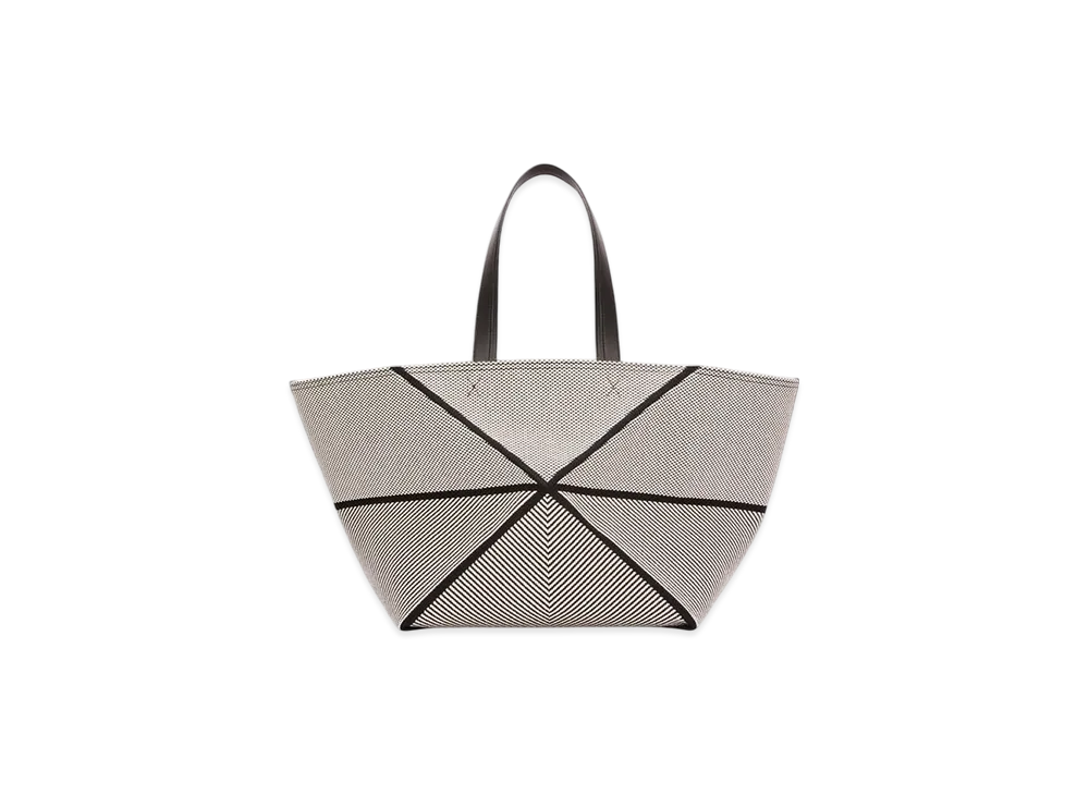 LOEWE Puzzle Fold Tote XXL "Natural/Black"