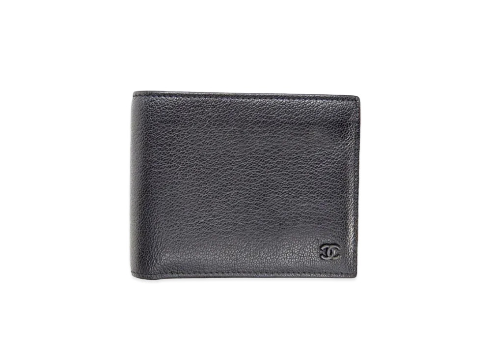 シャネル ココマーク 二つ折り財布 レザー 