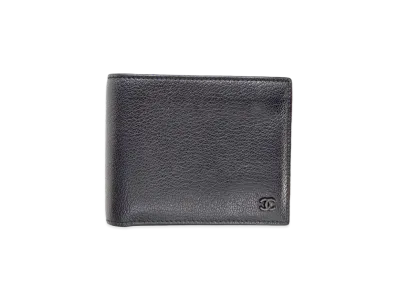 CHANEL Coco Mark Wallet Leather "Black/Black"