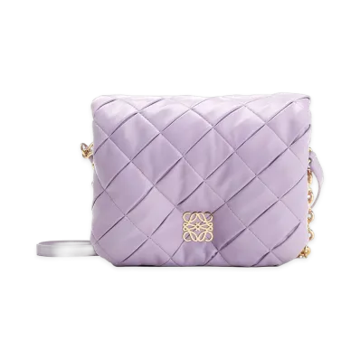 LOEWE Women's Mauve Goya Shoulder Bag "Violet"
