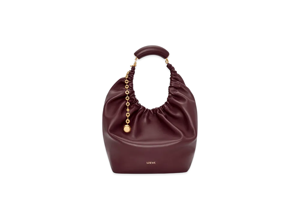 LOEWE Squeeze Bag Medium "Dark Burgundy"