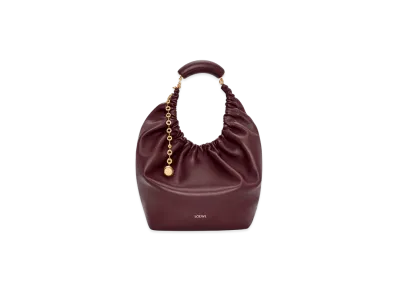 LOEWE Squeeze Bag Medium "Dark Burgundy"
