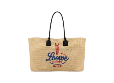 LOEWE Women's Raffia Verano Xl Shopping Bag "Beige"