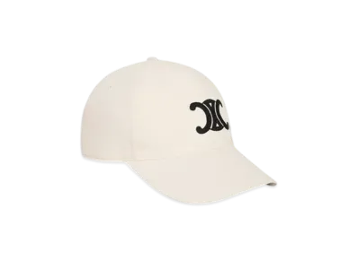 CELINE Triomphe Baseball Cap in Wool "Off White"