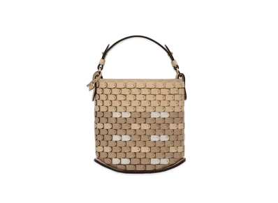 DELVAUX x Kasper Bosmans Pin Mini Bucket Arsenal Mosaic "Dune/Multicolour"