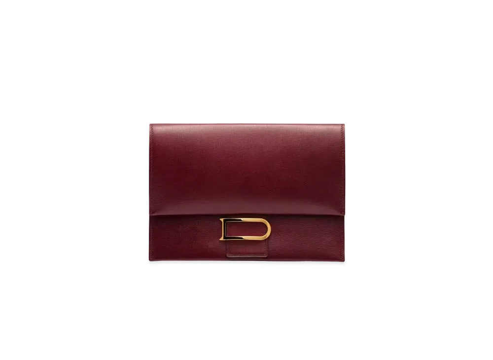 DELVAUX Leonce Clutch Opera Calf "Rosewood"