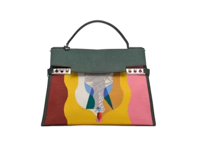 DELVAUX x Kasper Bosmans Tempete XL Chimera "Multicolour/Forest"