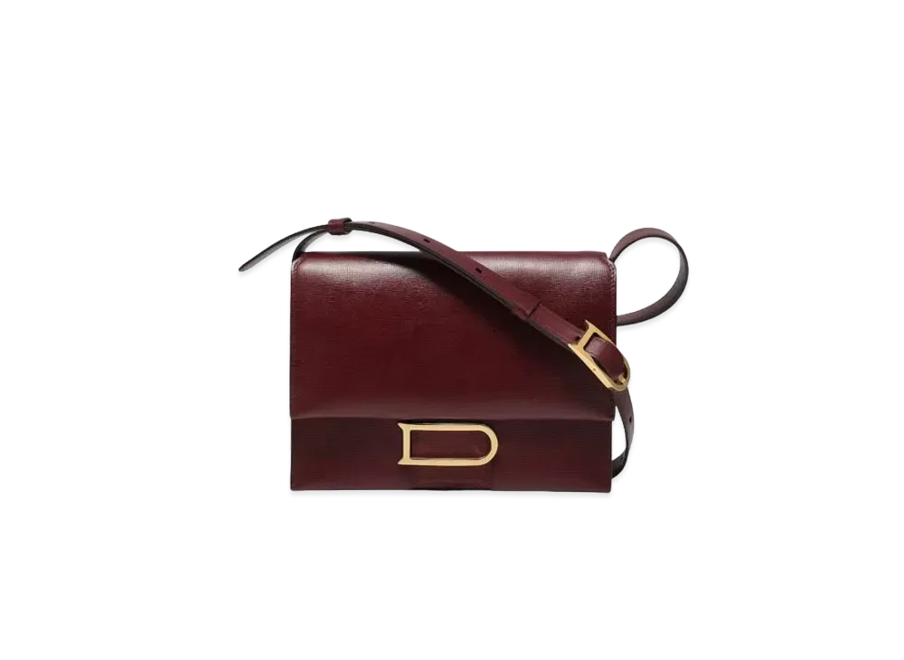DELVAUX Leonce Opera Calf PM "Rosewood"