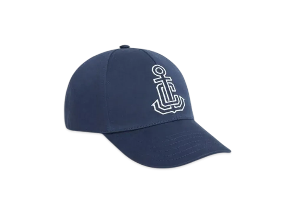 CELINE Anchor Baseball Cap in Washed Cotton "Indigo"
