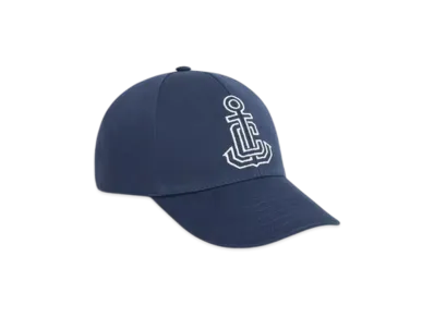 CELINE Anchor Baseball Cap in Washed Cotton "Indigo"