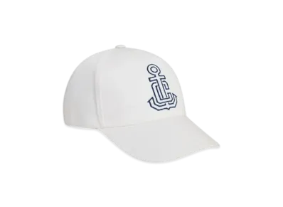 CELINE Anchor Baseball Cap in Washed Cotton "Off White"