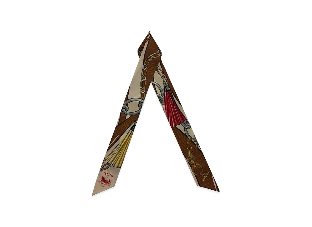 CELINE Women's Capsule Scarfs "Brown"