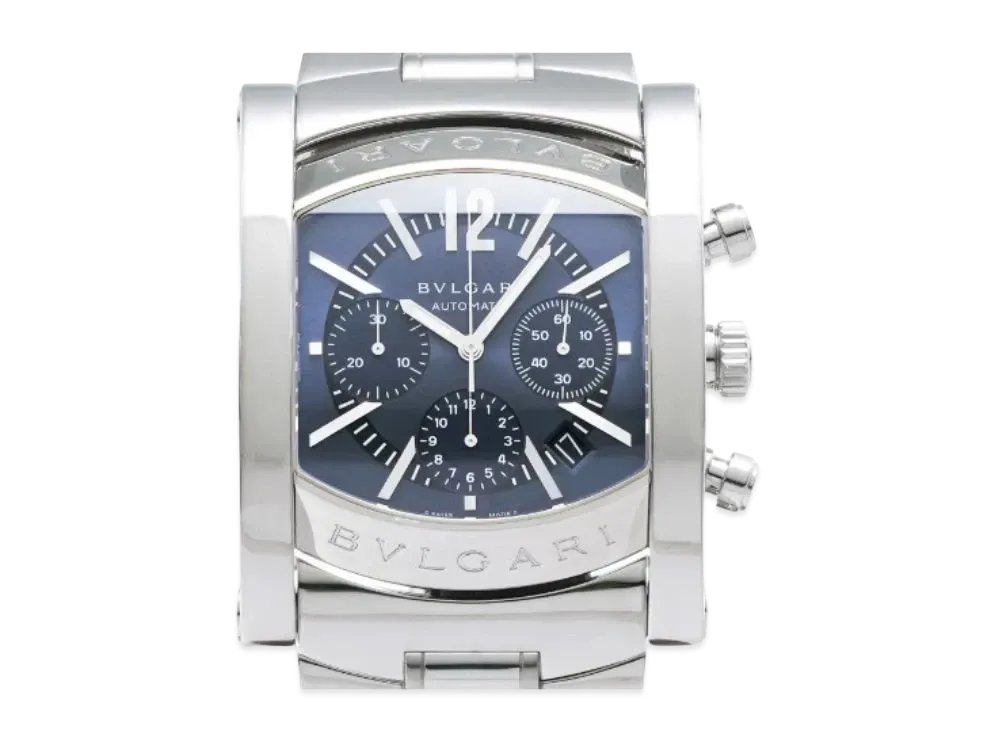 BVLGARI Ashoma Chronograph "Dark Blue/Stainless Steel/Silver"