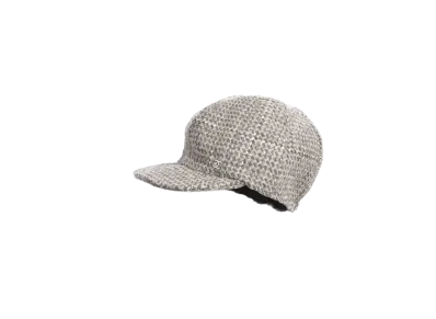 CHANEL Cap Wool Tweed "Gray"