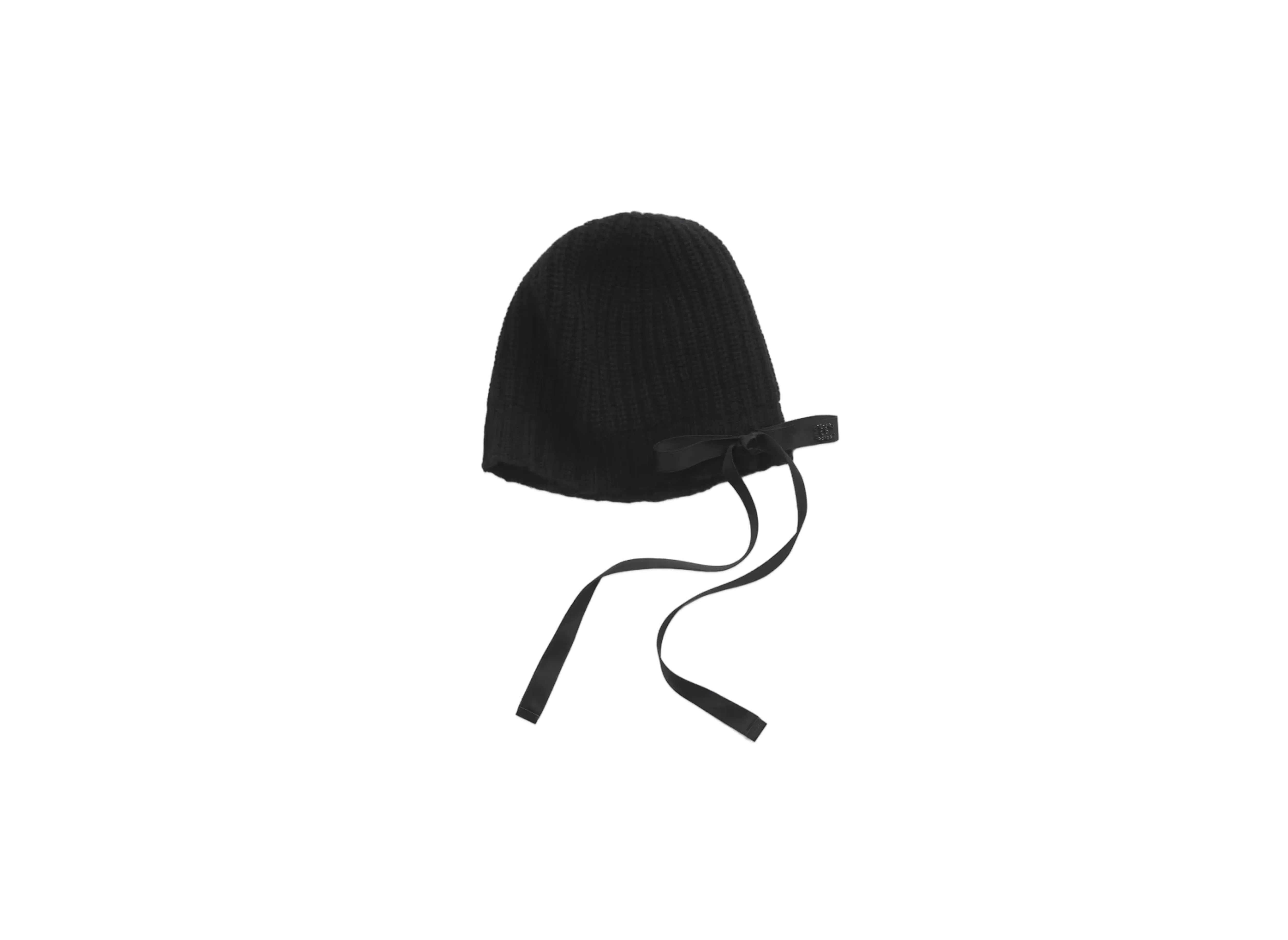 CHANEL Beanie Cashmere & Satin "Black"
