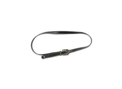 CHANEL Belt Calfskin & Metal "Black/Gold"