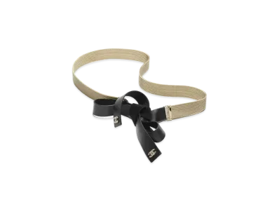 CHANEL Belt Lambskin, Metal & Strass "Black /Gold Crystal"