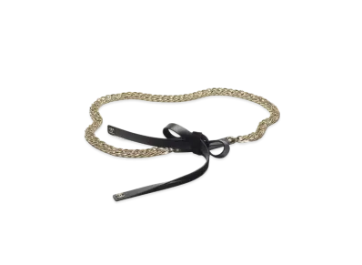 CHANEL Chain Belt Lambskin & Metal "Black/Gold"