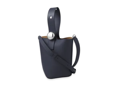 LOEWE Pebble Bucket Bag Mini "Abyss Blue"
