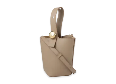LOEWE Pebble Bucket Bag Mini "Sand"
