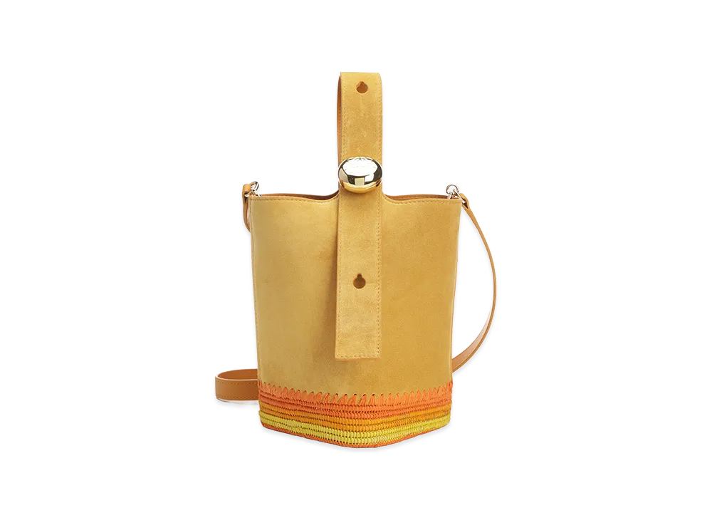 LOEWE Women's Bucket Bag Pebble Mini "Yellow"