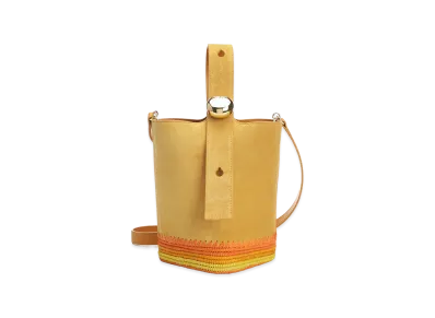 LOEWE Women's Bucket Bag Pebble Mini "Yellow"