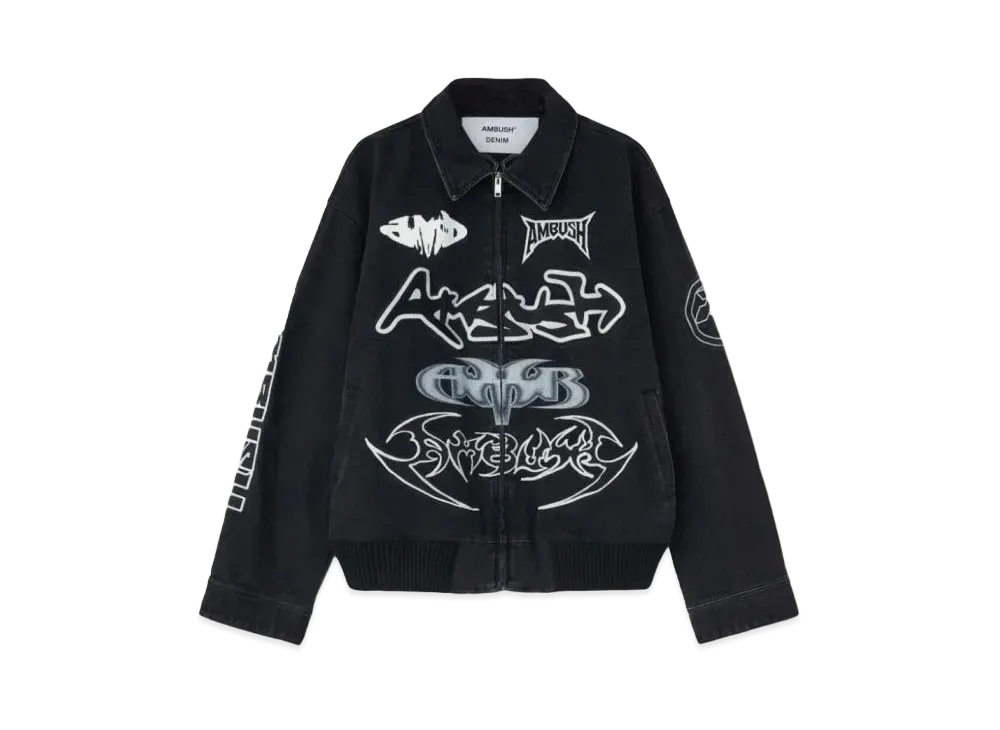 AMBUSH Denim Patch Bomber "Black"