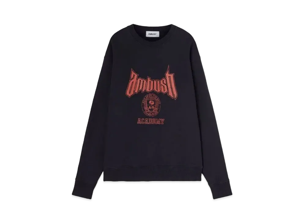 AMBUSH Academy Crewneck "Black"