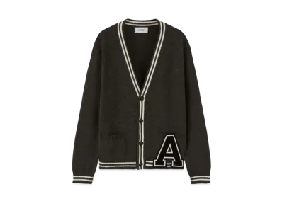 AMBUSH A Patch Knit Cardigan "Dark Grey"