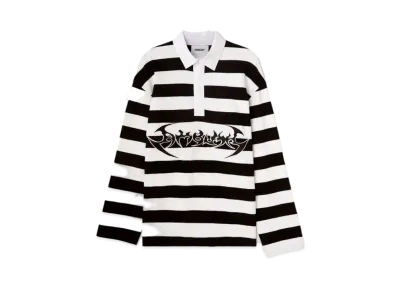 AMBUSH Striped Polo "Black White"