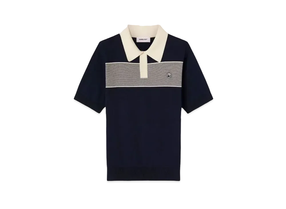 AMBUSH Amblem Logo Polo "Navy"